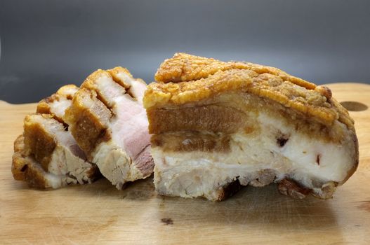 Deep fried streaky pork, asian style bacon