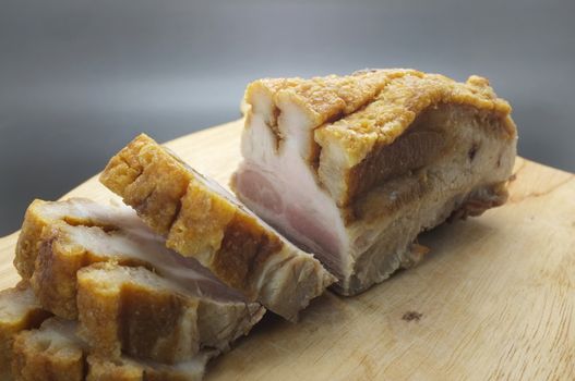 Deep fried streaky pork, asian style bacon