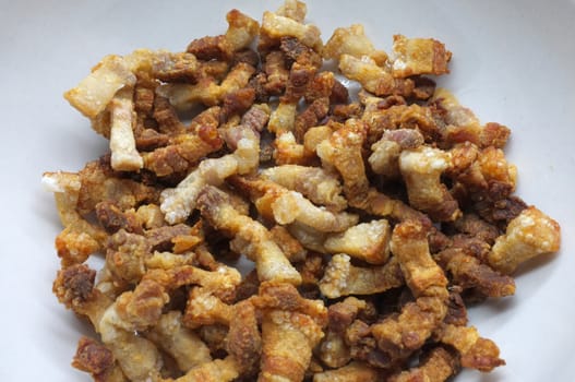 Pork snack, pork rind, pork scratching, pork crackling