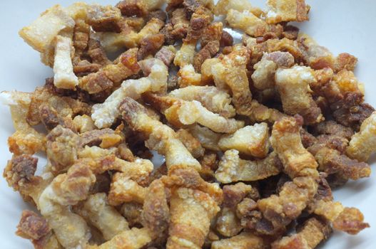 Pork snack, pork rind, pork scratching, pork crackling