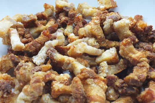 Pork snack, pork rind, pork scratching, pork crackling