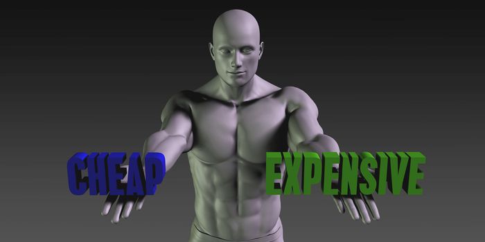 Cheap vs Expensive Concept of Choosing Between the Two Choices