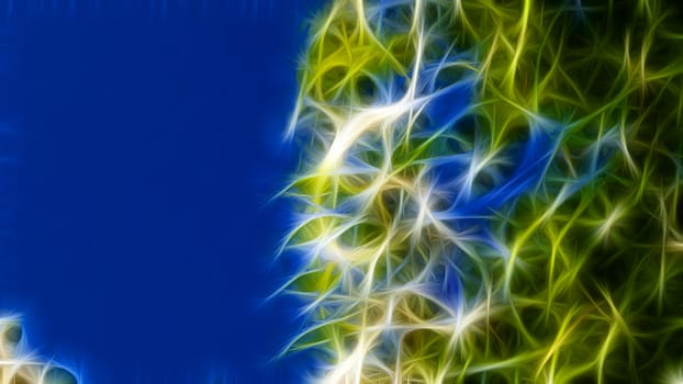 blue and green abstract