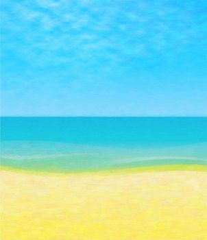  blue sea under blue sky  background