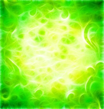 green flourishes grunge background pattern