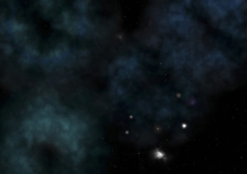 Small part of an infinite star field of space in the Universe. "Elements of this image furnished by NASA".