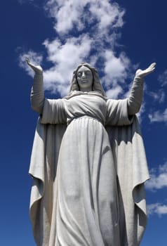 Italy. Liguria. Santa Margherita town. Sacred Margarita's statue