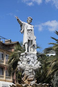 Monument to Christopher Columbus (by Odoardo Tabacchi, 1892), Santa Margherita Ligure, Liguria, Italy