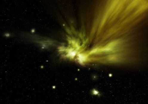Small part of an infinite star field of space in the Universe. "Elements of this image furnished by NASA".