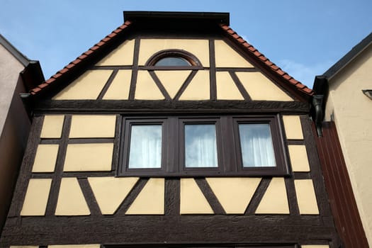 Half-timbered old house in Gemunden, Germany