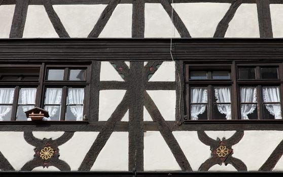 Half-timbered old house in Gemunden, Germany