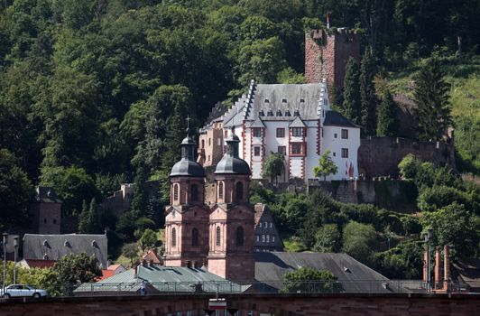 Medieval german town Miltenberg on Main river in Bavaria, Germany