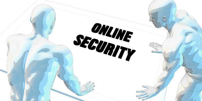 Online Security Discussion and Business Meeting Concept Art