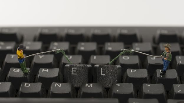 little people hacking computer keyboard help