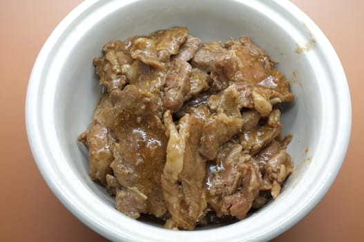 Stir fried pork with garlic and pepper