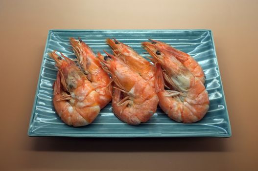 Cooked, boiled, steamed shrimp, prawn