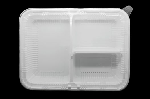 Empty plastic tray