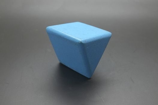 Toy wooden blue triangle blocks