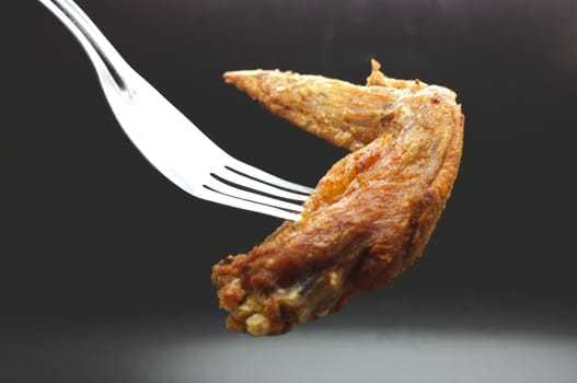 Deep fried wing chicken