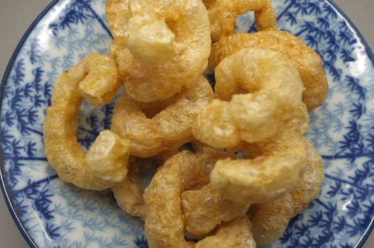 Pork snack, pork rind, pork scratching, pork crackling