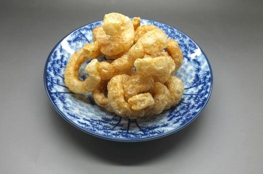 Pork snack, pork rind, pork scratching, pork crackling