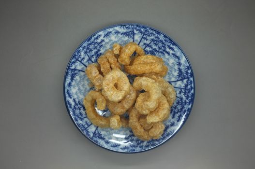 Pork snack, pork rind, pork scratching, pork crackling