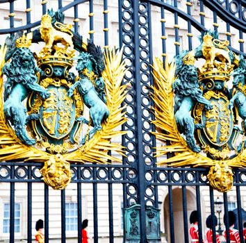 in london england the old metal gate  royal palace