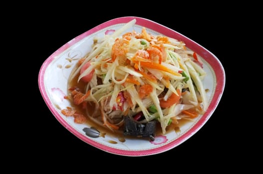 Papaya salad, Thai spicy food