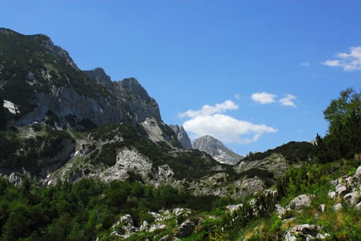 nice Durmitor mountains in central Montenegro - Balkan