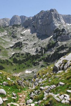 nice Durmitor mountains in central Montenegro - Balkan