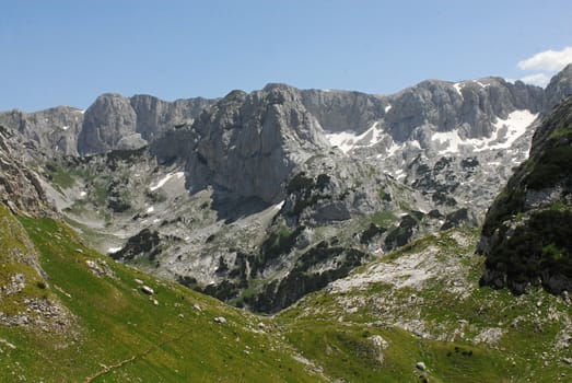nice Durmitor mountains in central Montenegro - Balkan