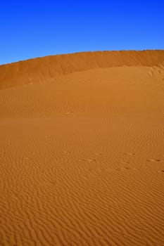 sand Sahara desert in Morocco near Mhamid