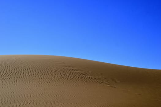 sand Sahara desert in Morocco near Mhamid