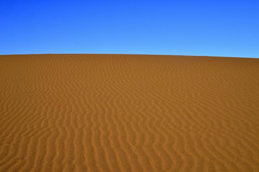 sand Sahara desert in Morocco near Mhamid