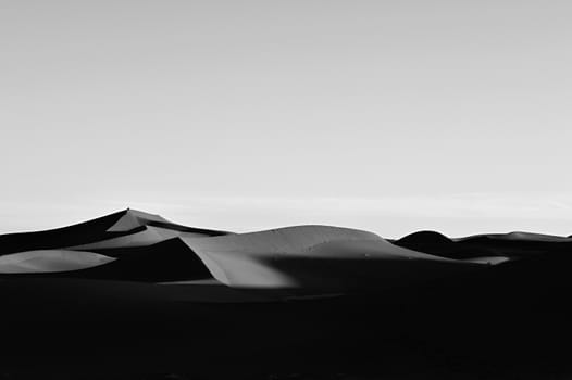 sand Sahara desert in Morocco near Mhamid