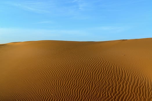 sand Sahara desert in Morocco near Mhamid