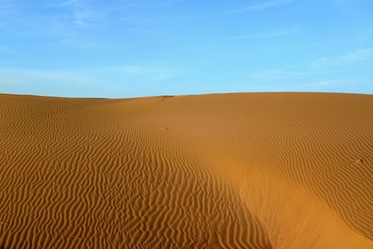 sand Sahara desert in Morocco near Mhamid