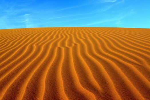 sand Sahara desert in Morocco near Mhamid