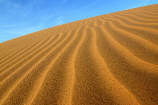 sand Sahara desert in Morocco near Mhamid