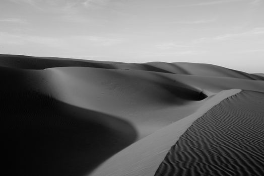 sand Sahara desert in Morocco near Mhamid