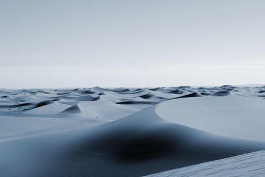sand Sahara desert in Morocco near Mhamid