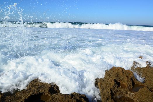 nice atlantic coast in Essaouira in Morocco