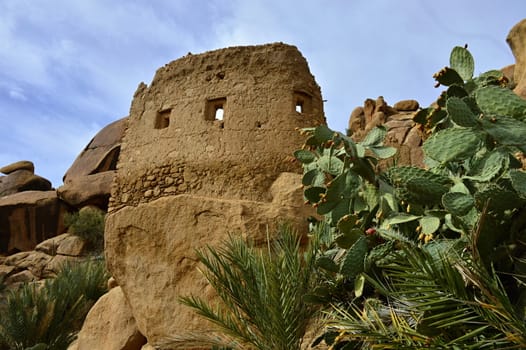 rocks in Tafroute in Atlas mountains in Morocco