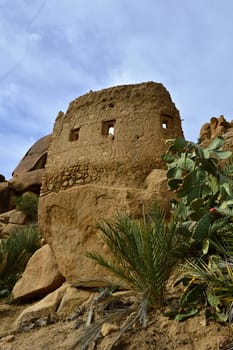rocks in Tafroute in Atlas mountains in Morocco