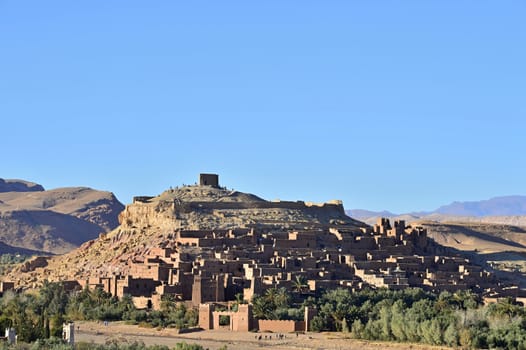 ait ben haddou town i morocoo pretected by UNESCO
