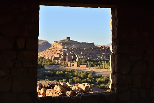 ait ben haddou town i morocoo pretected by UNESCO