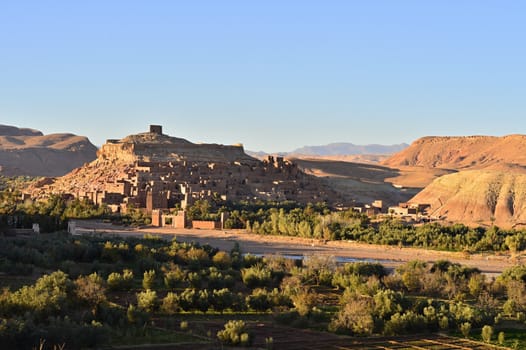 ait ben haddou town i morocoo pretected by UNESCO