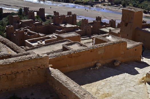 ait ben haddou town i morocoo pretected by UNESCO