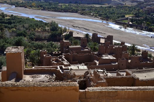 ait ben haddou town i morocoo pretected by UNESCO