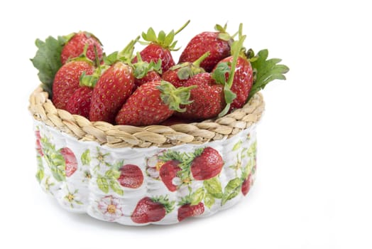 strawberry in basket